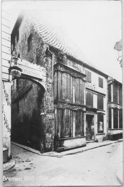 Böttcherstraße vor 1923, Haus Hinter dem Schütting 8 1905