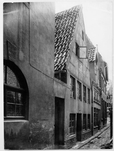 Böttcherstraße 1925 Vorgängerbauten PBM-Haus Nr. 8 und 9