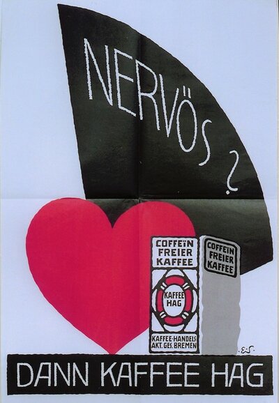 50_5 HAG-Plakat Nervös mit Herz (Eduard Scotland)