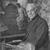 Portrait Ernst Müller-Scheessel (Einladung 70 Geburtstag. 1933)