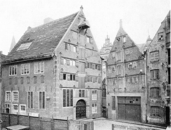 Böttcherstraße vor 1923, Nr. 6 und Nr. 4 1916-22 (aus Bremen und seine Bauten)