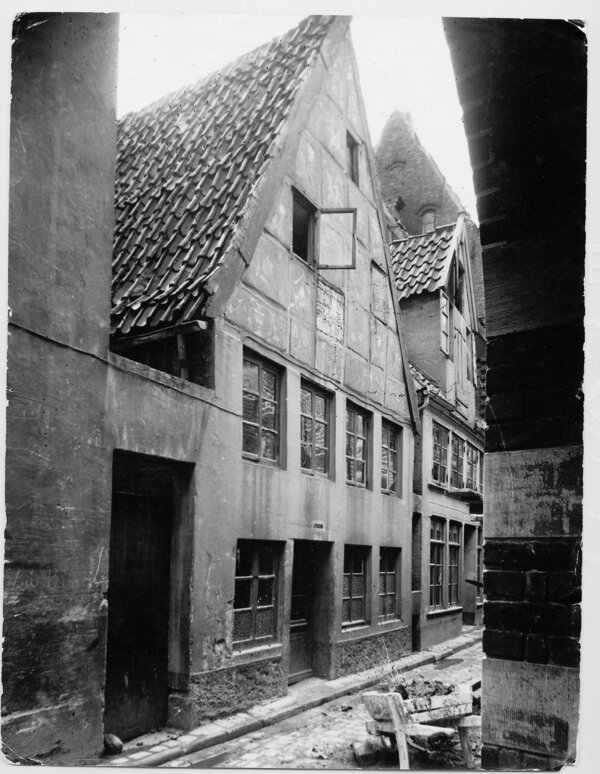 Böttcherstraße 1926 Vorgängerbauten PBM-Haus Nr 9